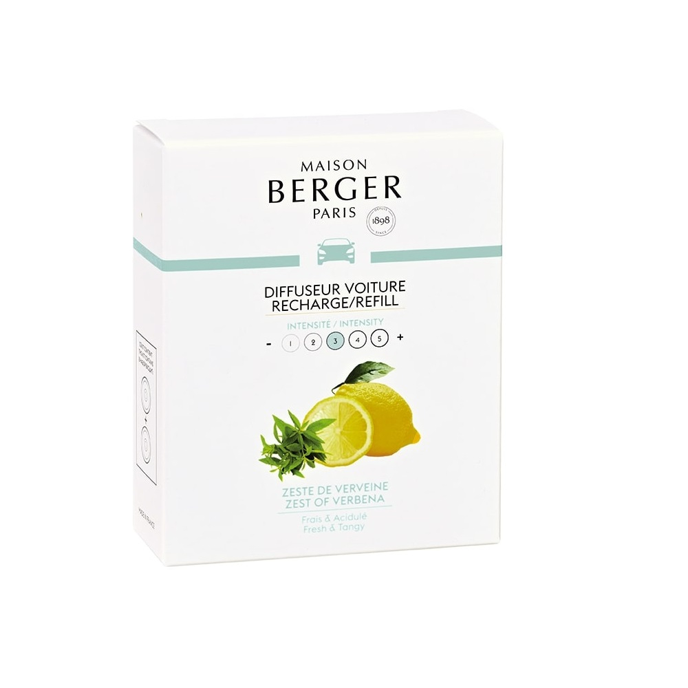 Maison Berger Rose/Gris Recharges Diffuseur Voiture Zeste De Verveine - Image 2