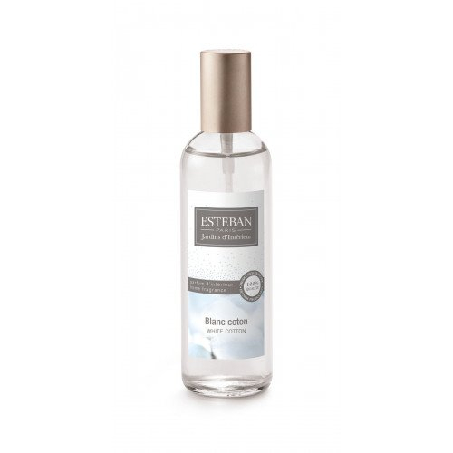 Vaporisateur blanc coton 100 ml verre
