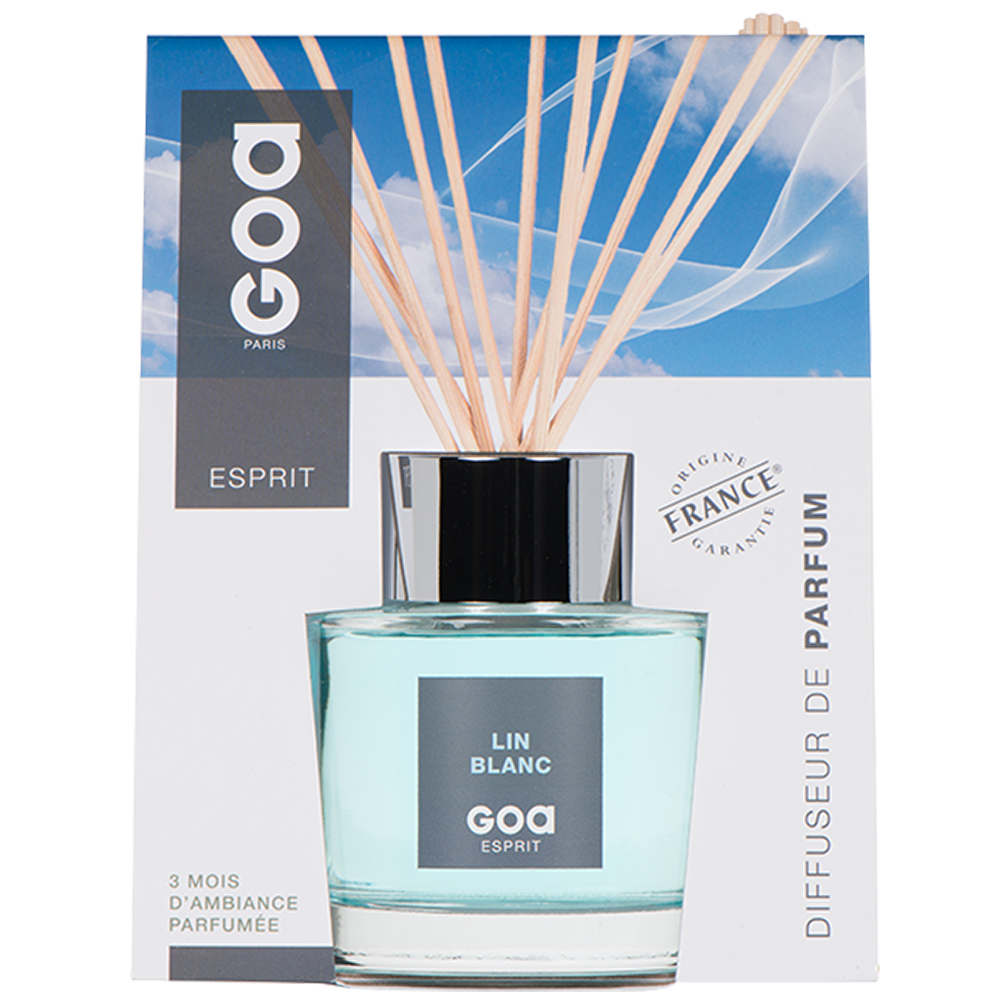 Goatier Esprit lin blanc 200 ml verre 8 cm goa