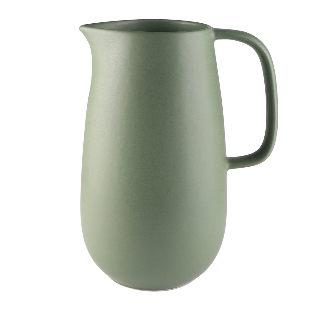 Pichet Uno 2l amande grès 9.00 cm TABLE PASSION 17.00x13.00 cm