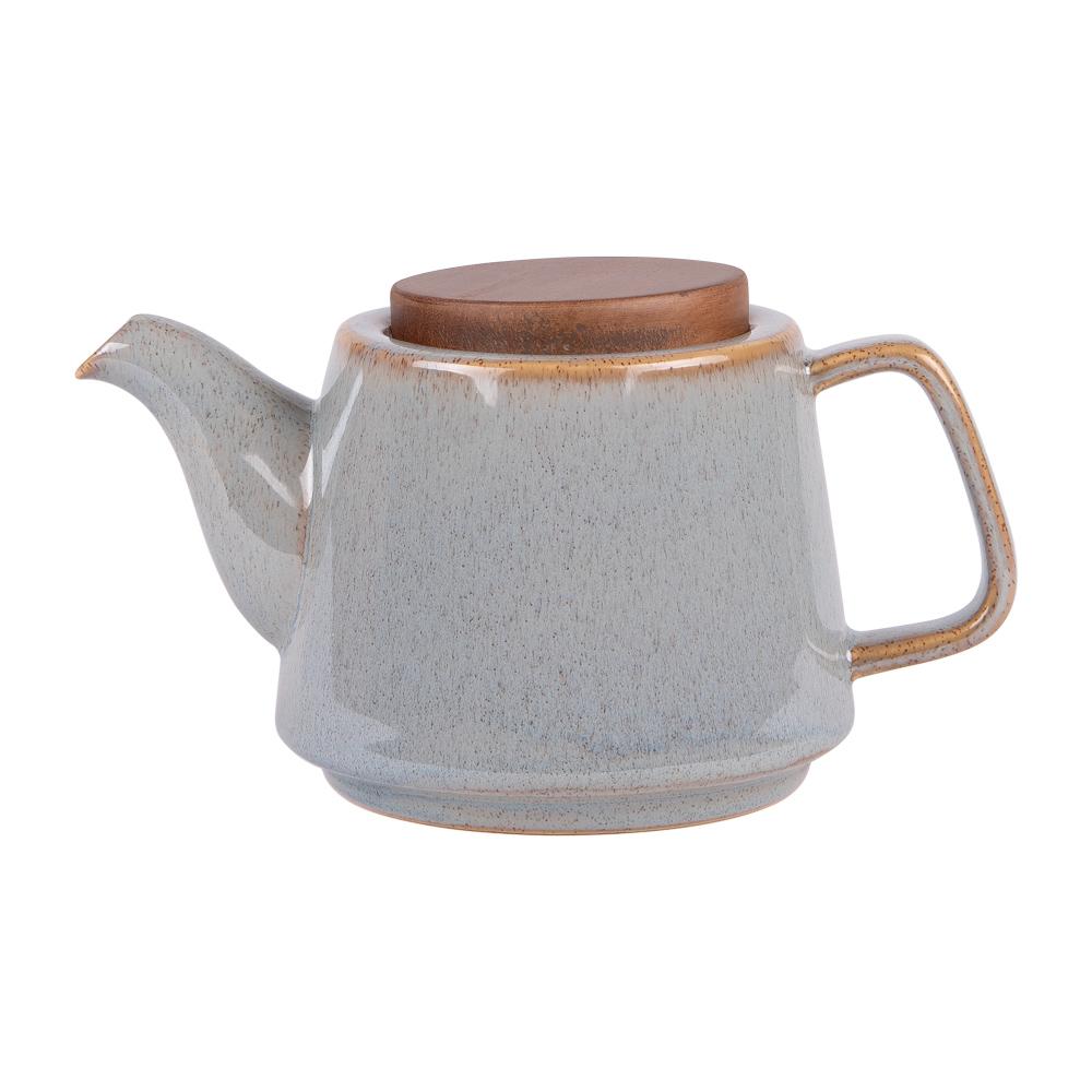 Théière avec filtre Kaito gris 0,9L grès 21.00x11.00 cm