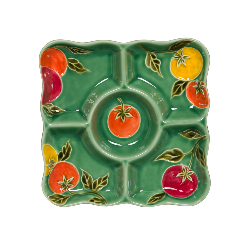 Table Passion Plat 5 Compartiments Pomodoro 23 Cm - Image 2