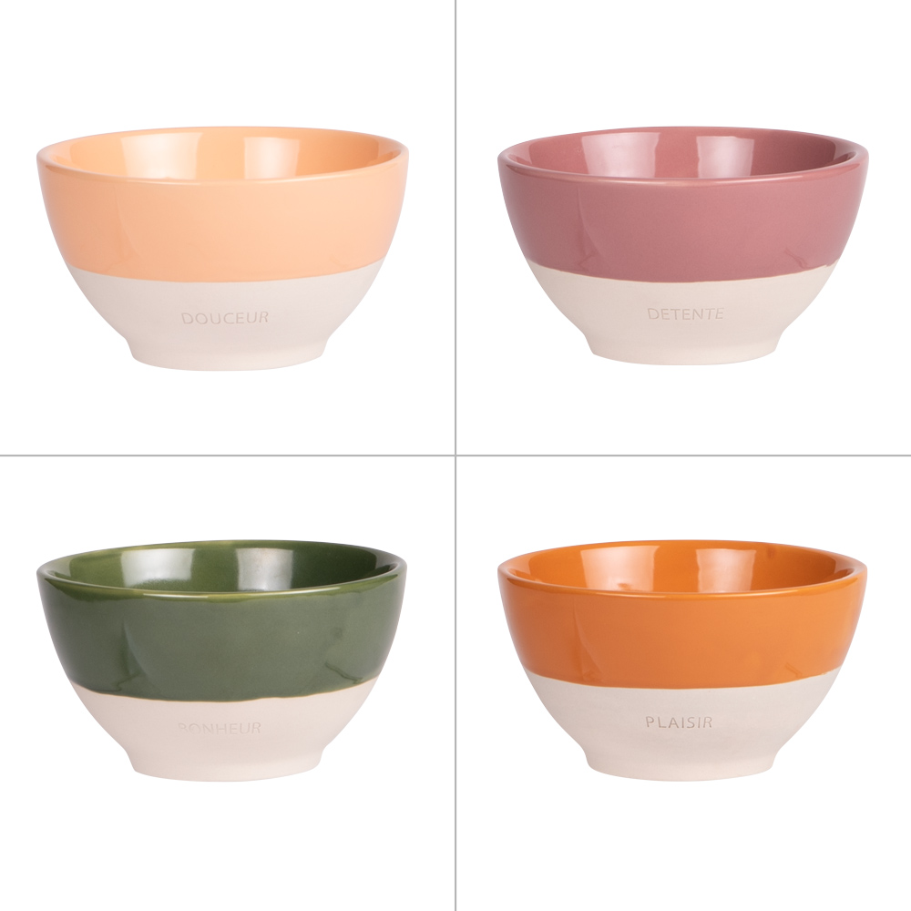 Bol Hawa 15 cm (lot de 4) porcelaine 15.00 cm TABLE PASSION 15.00x15.00 cm
