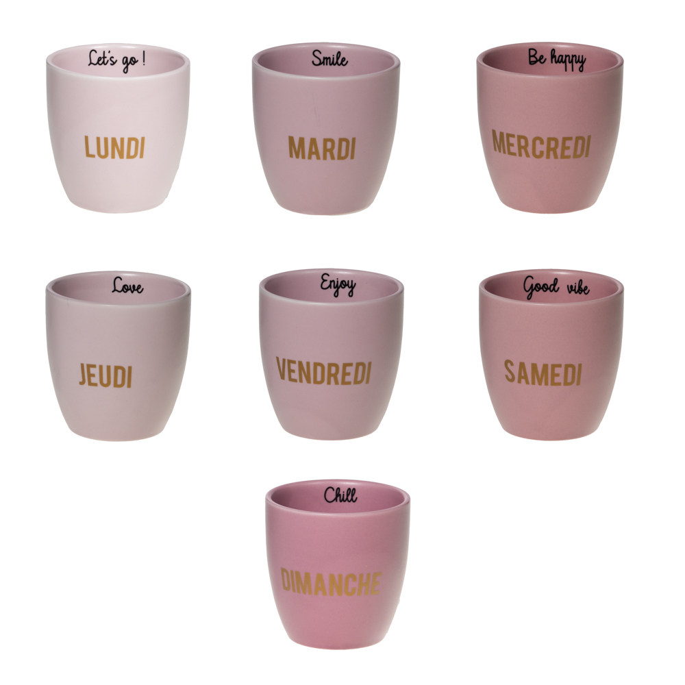 Table Passion Coffret De 7 Tasses Week 7 Cm - Image 2
