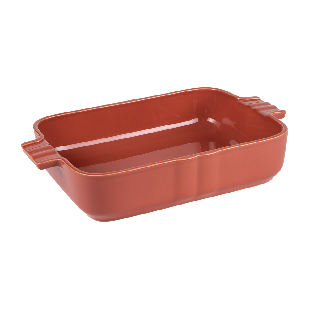 Plat terracotta Lourmarin 40x27 cm grès 41.00x27.00 cm