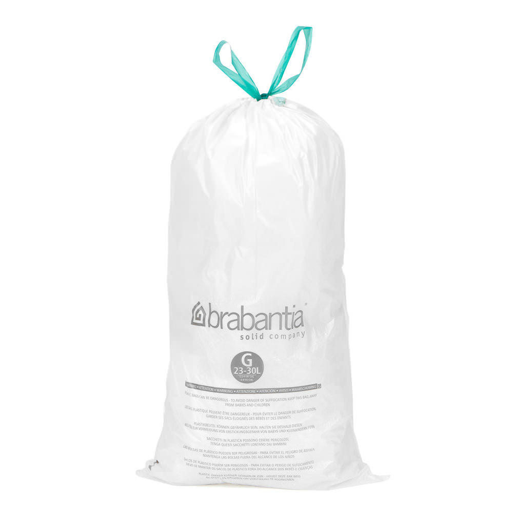 Brabantia Rouleau de 20 sacs poubelles 30 l code o plastique  0.1x44 cm 