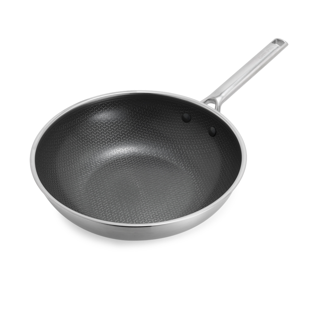 Greenpan Wok 28 Cm Inox Triply Hybride Revêtement Céramique - Apex - Image 2