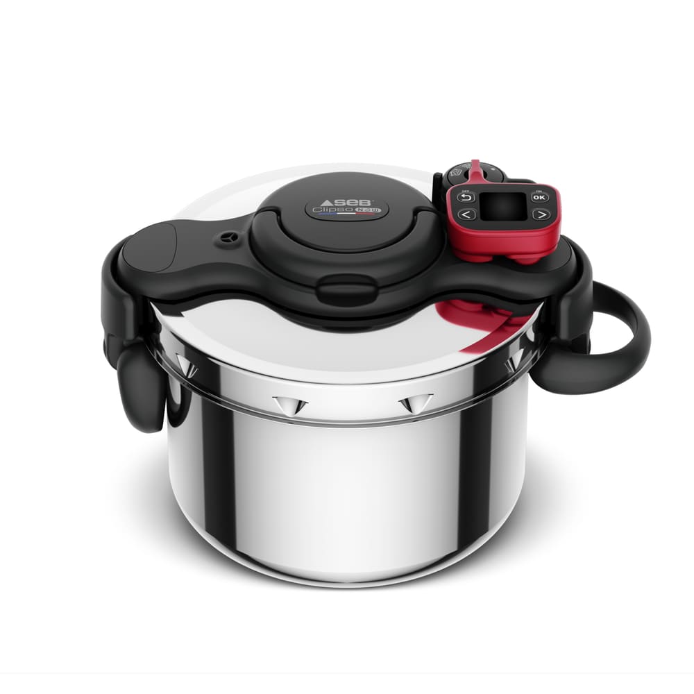 Seb Inox Finition Miroir Autocuiseur P4900750 Cocotte-Minute® Clipso Now+ Avec Minuteur Intelligent 6L Inox - Image 2