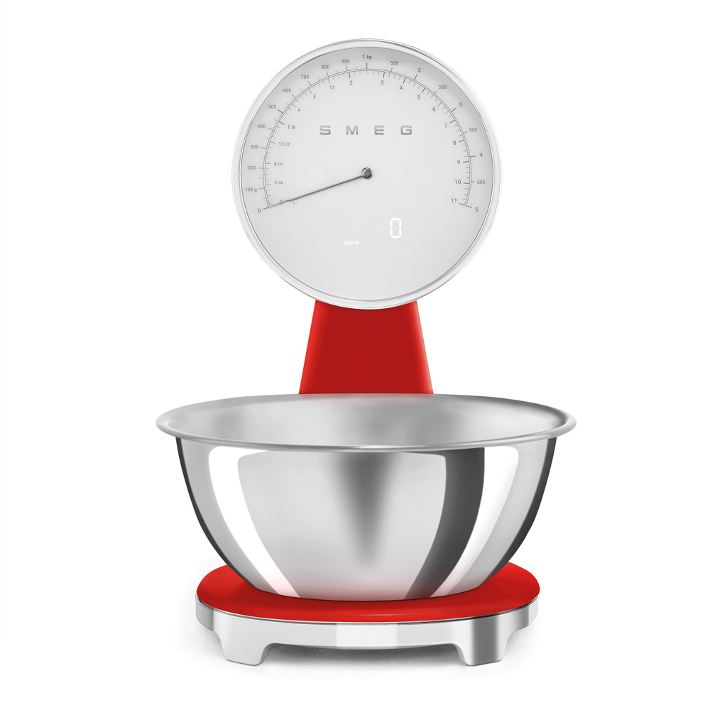 Smeg Bleu Azur Balance De Cuisine Ksf01rdww 5Kg Rouge - Image 2
