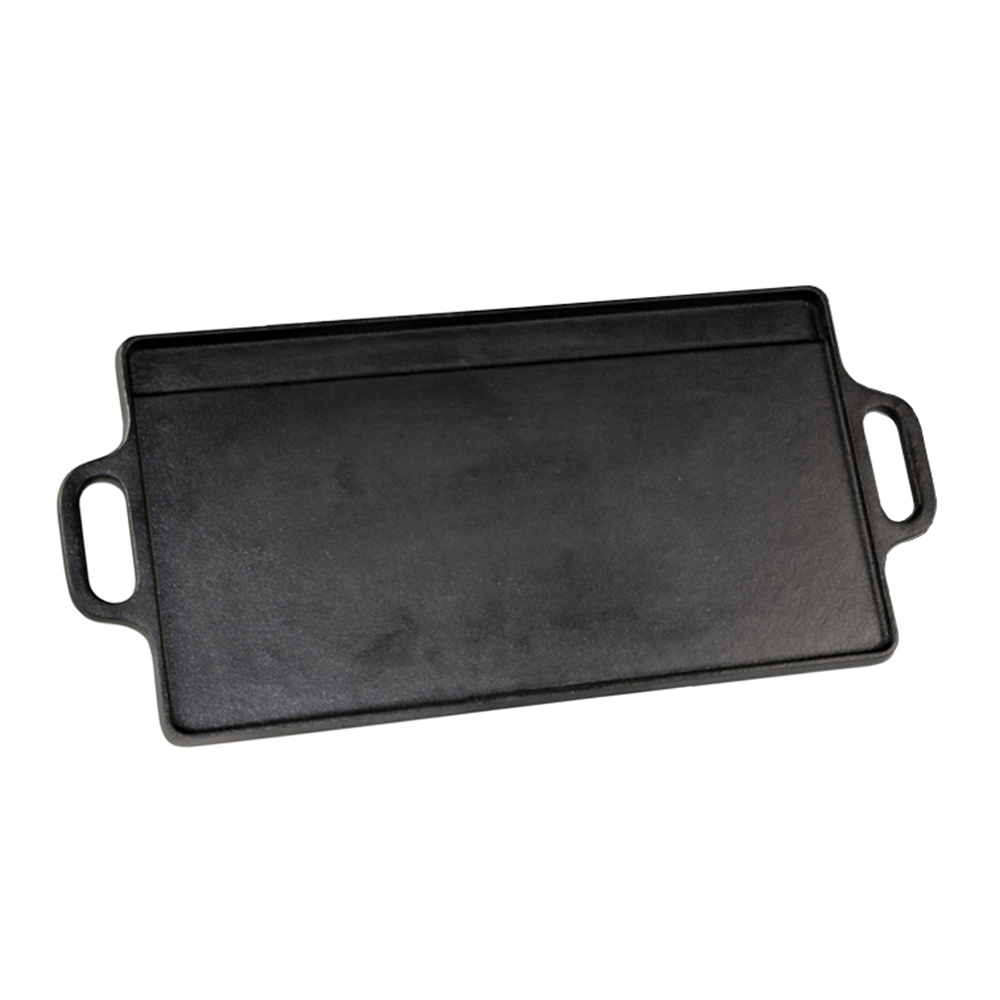 Plancha fonte 38 x 23 cm - réversible fonte émaillée 47.00x23.00 cm
