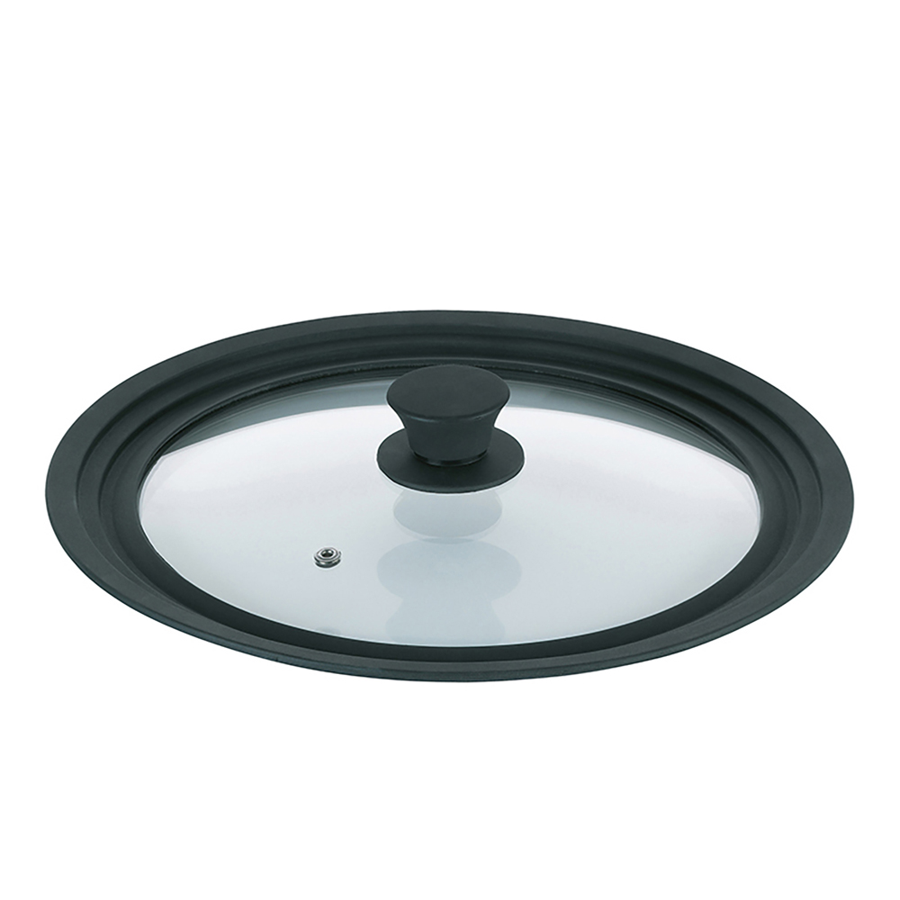 Kela Noir Couvercle En Verre Concetta 28/30/32 Cm - Verre - Image 2