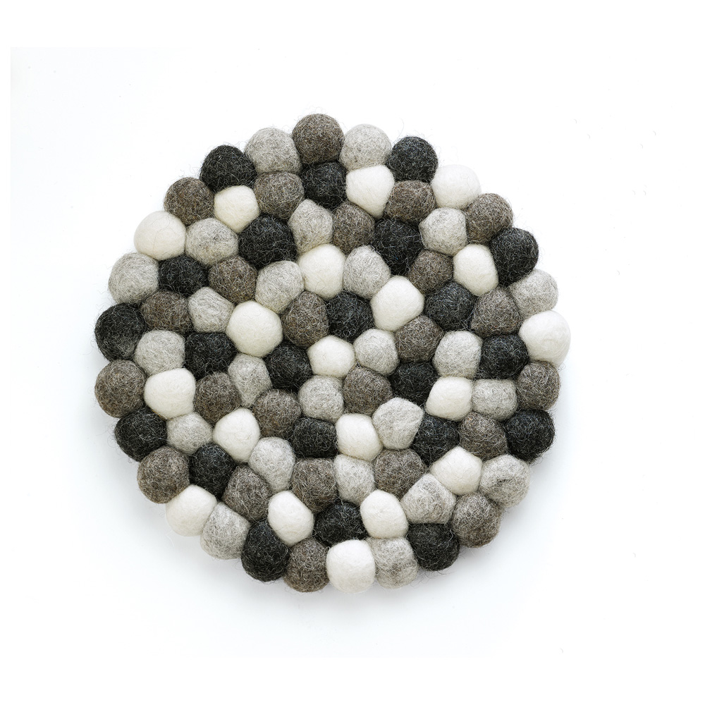 Cilio Noir Dessous De Plat Lana Grigio Rond - Laine - Image 2