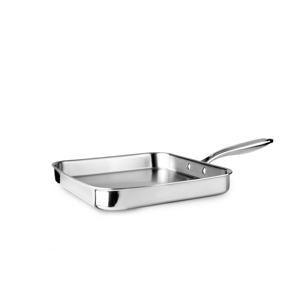 Grill carré Triply Natural 28 cm aluminium antiadhésif 28.00 cm IBILI 28.00x28.0