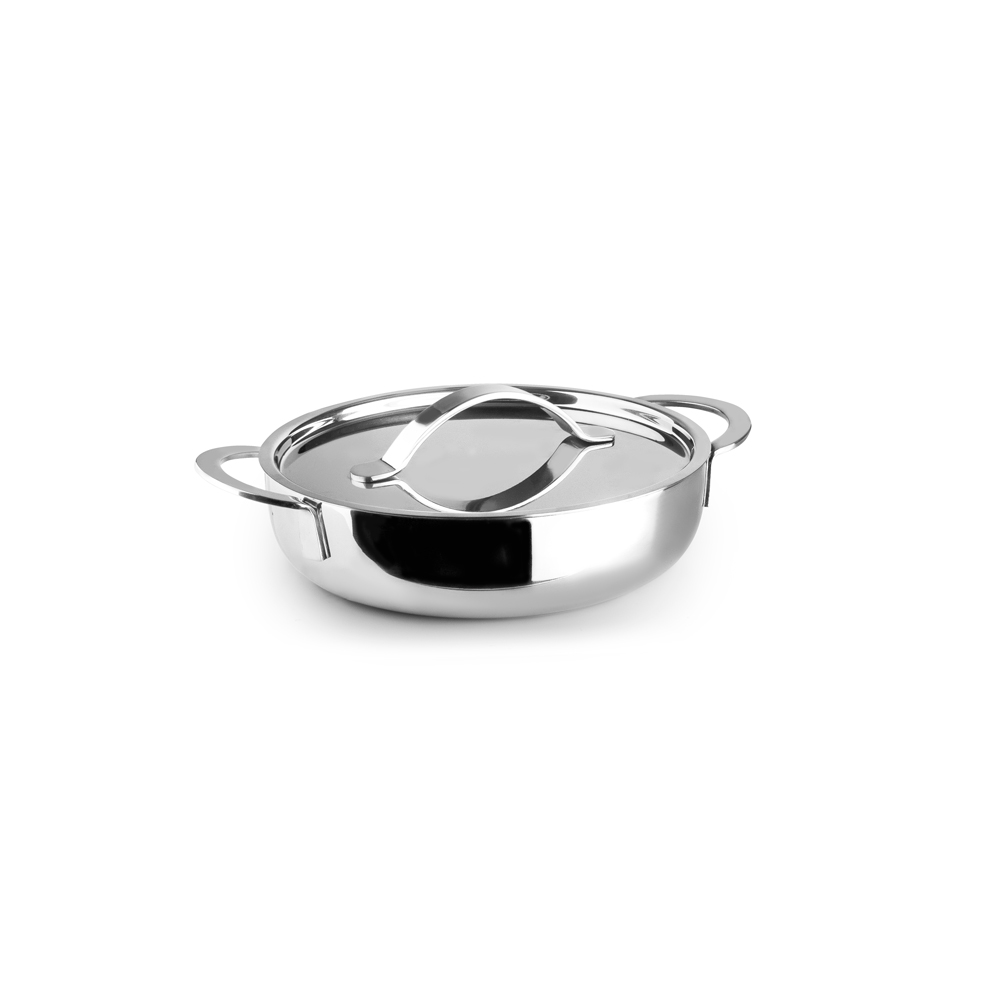 Ibili Argent Plat Rond Avec Couvercle Triply 14 Cm - / Métallique - Aluminium - Image 2