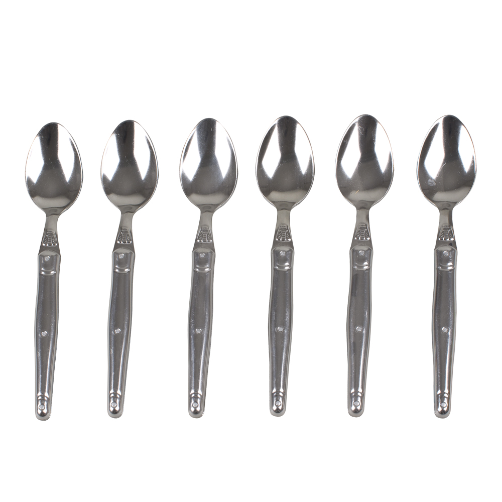 Coffret de 6 cuillères à café inox laguiole acier inoxydable (inox) 19.50x11.50