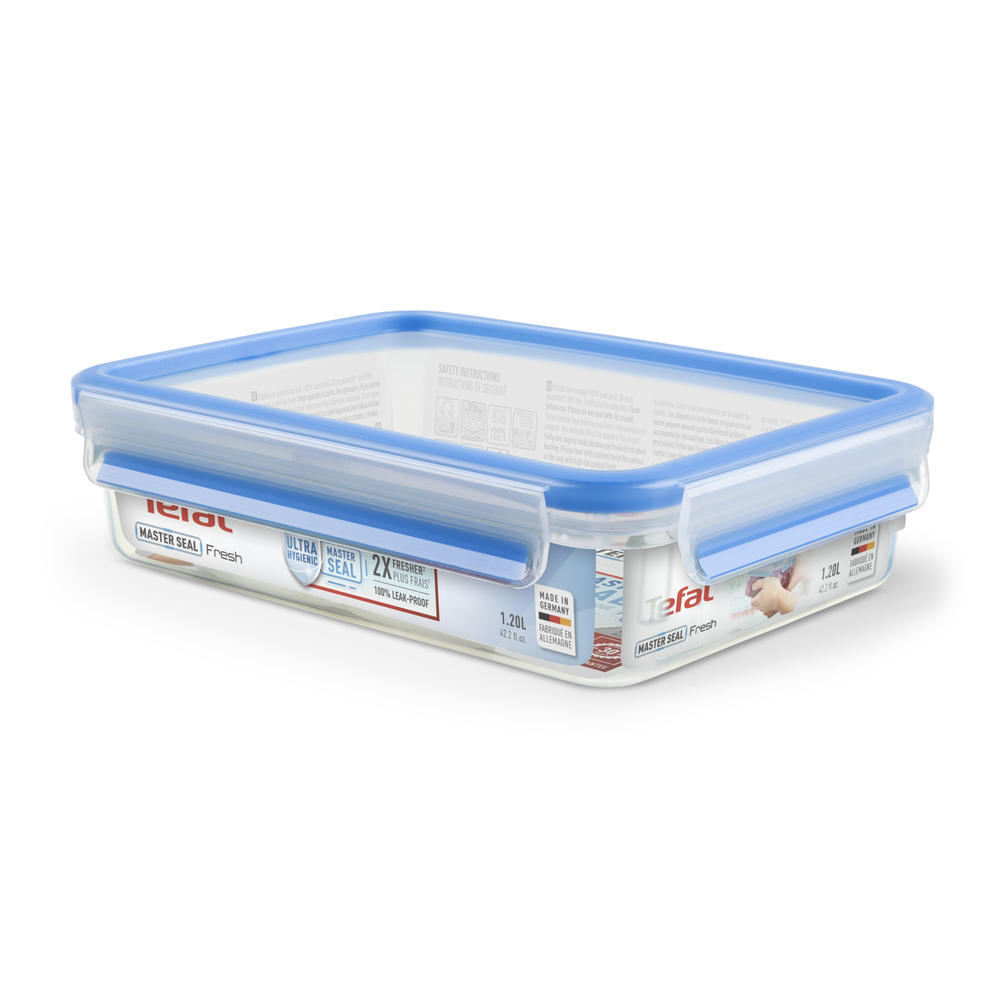Boite masterseal fresh rectangle 1.2 L plastique 17.00x6.00 cm