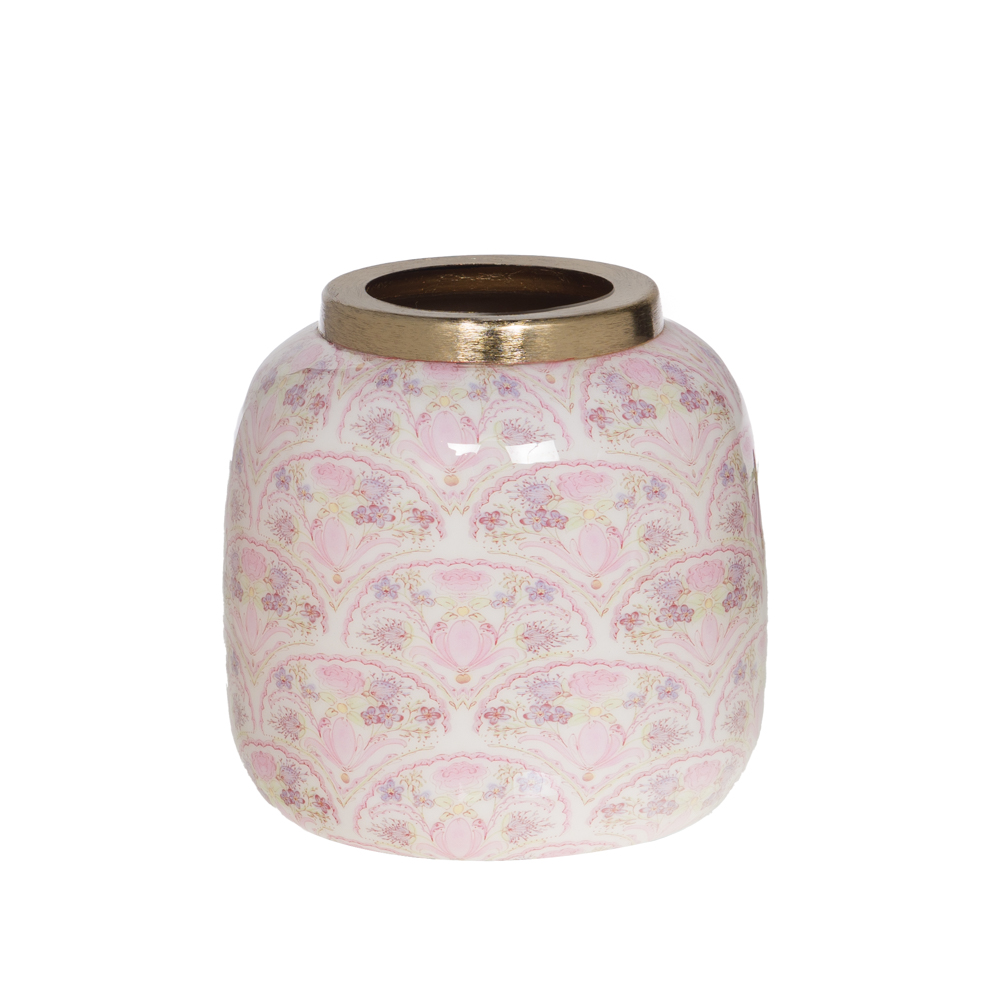 Vase Calista 17 cm métal 17.00 cm TABLE PASSION 17.00x17.00 cm