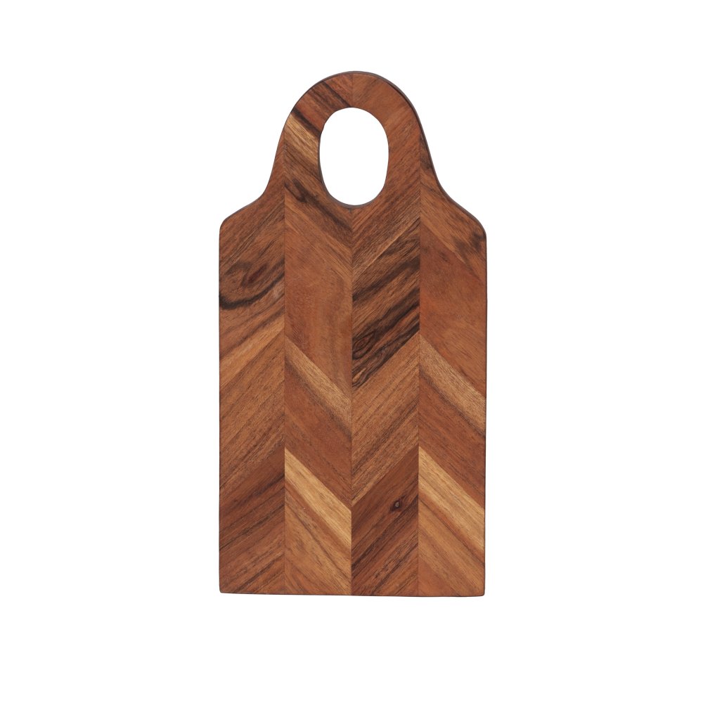 Planche à découper Chevron 30x15 cm bois d'acacia 30.00x15.00 cm