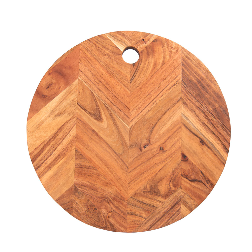Table Passion - Planche à découper - Motif Chevron - 35 cm - Marron - Image 2