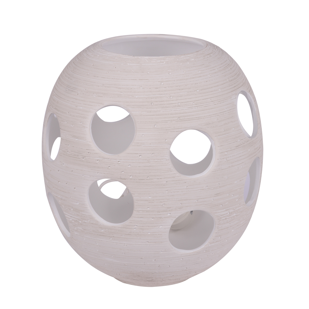 Lampe Obus 26 cm Astre Sable céramique 22.00 cm TABLE PASSION 22.00x22.00 cm