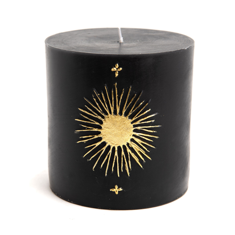 Amadeus - Bougie Soleil - 10 cm - Noir - Image 2