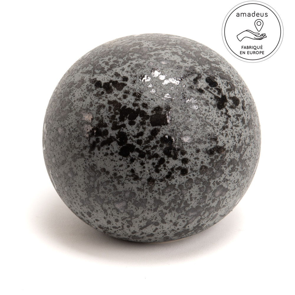 Non Communiqué Noir Boule Décorative Mali Diamètre 12 Cm - Amadeus - Céramique - Image 2
