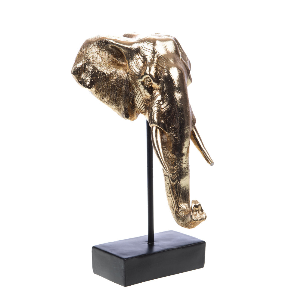 Amadeus Statue Éléphant Doré 18,5 Cm - Image 2