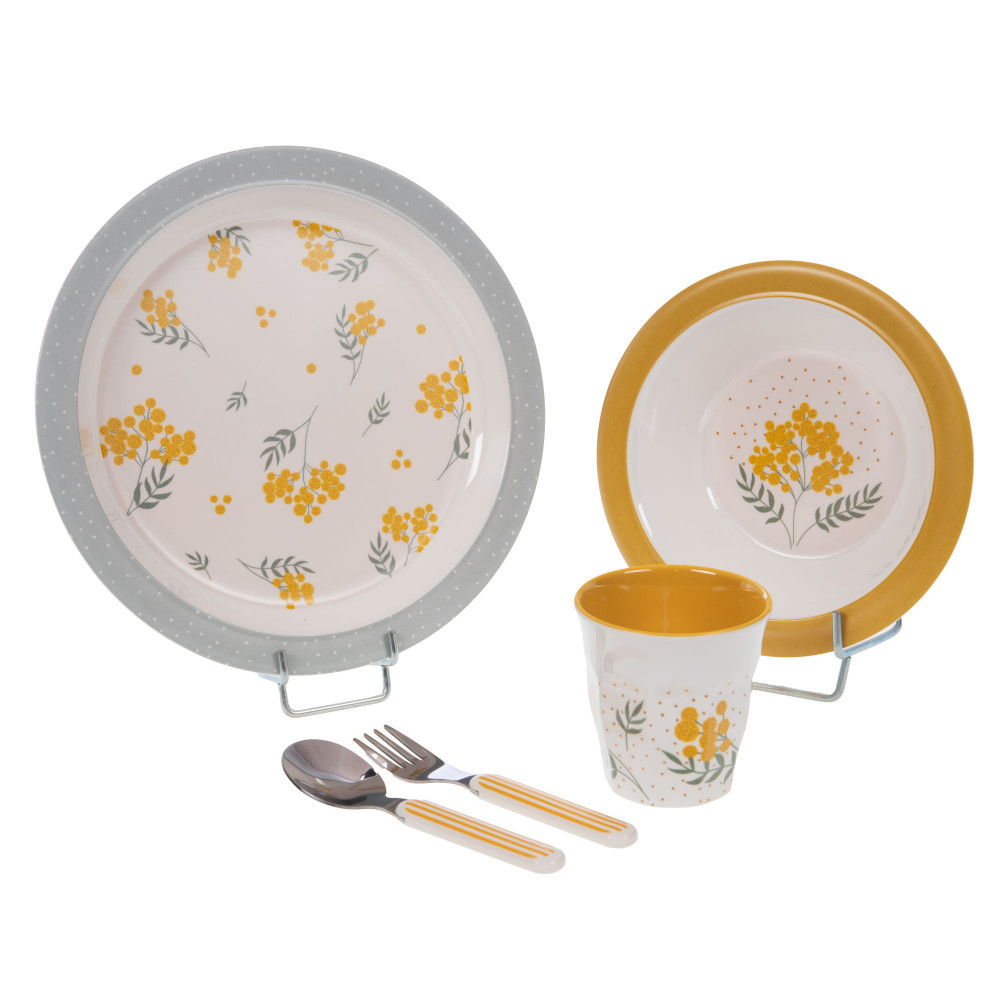 Amadeus - Coffret Déjeuner Enfant - 5 Pièces - Jaune - Image 2
