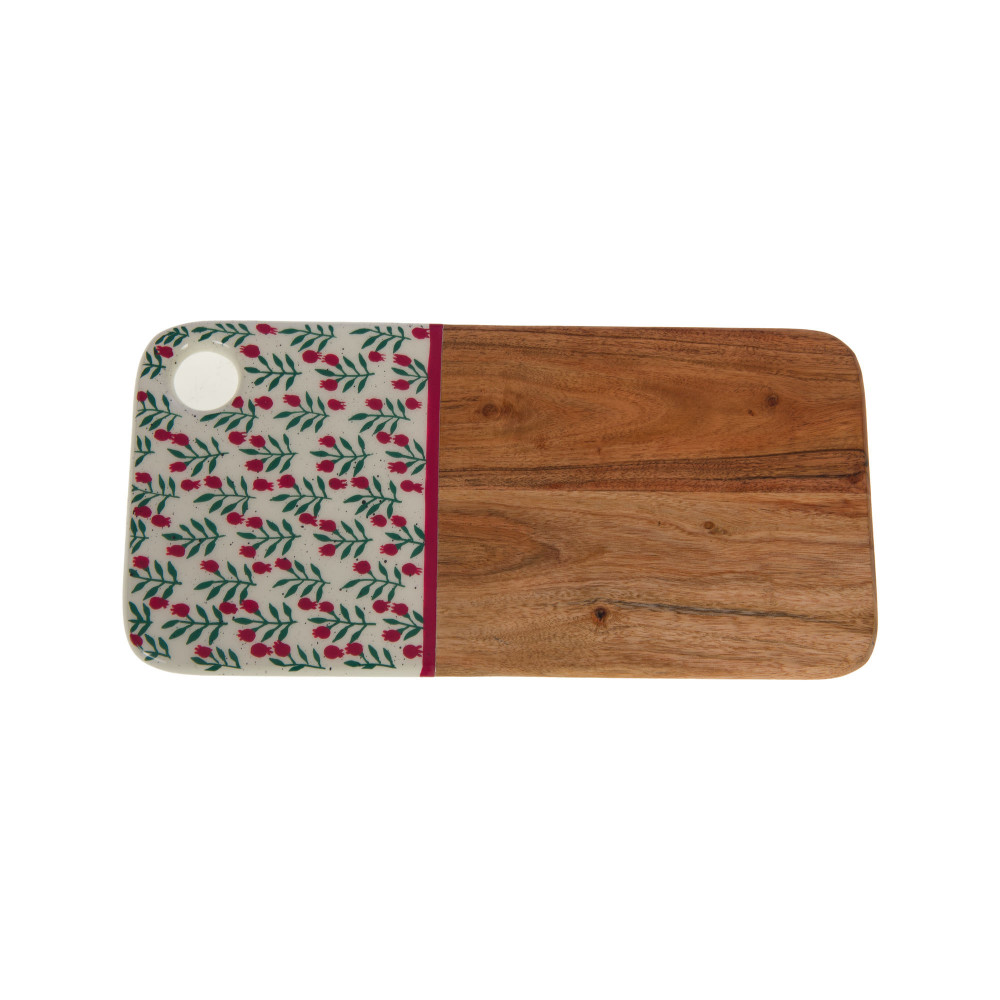 Planche à découper Eloise 35x17 cm bois d'acacia 17.00x35.00 cm