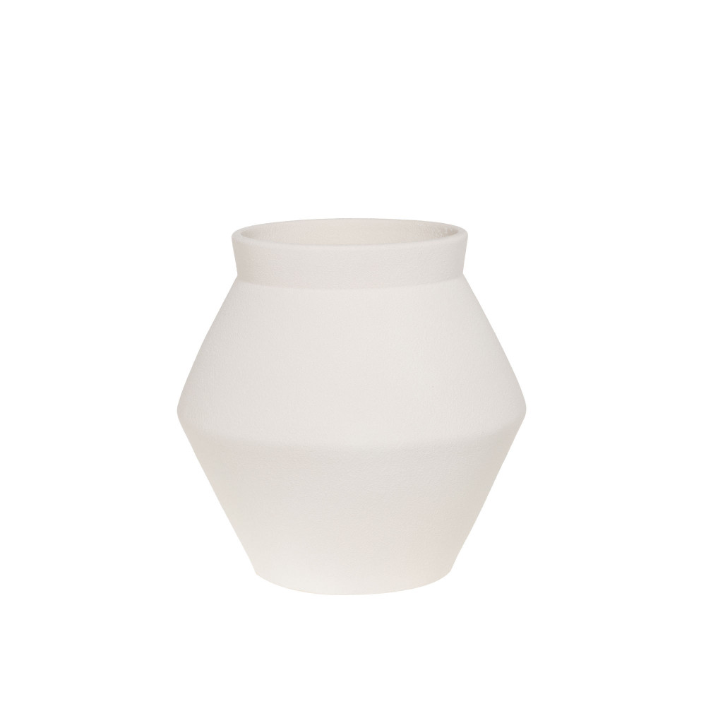Vase avila blanc 35 cm céramique 35.00 cm AMADEUS 35.00x35.00 cm
